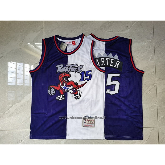 Maglia Toronto Raptors Vince Carter #15 Split Edition Viola Bianco